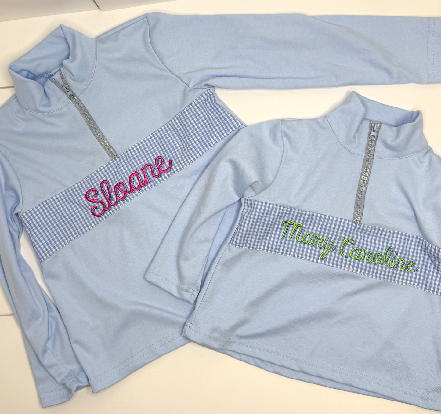 Quarter Zip Colorful Pullovers