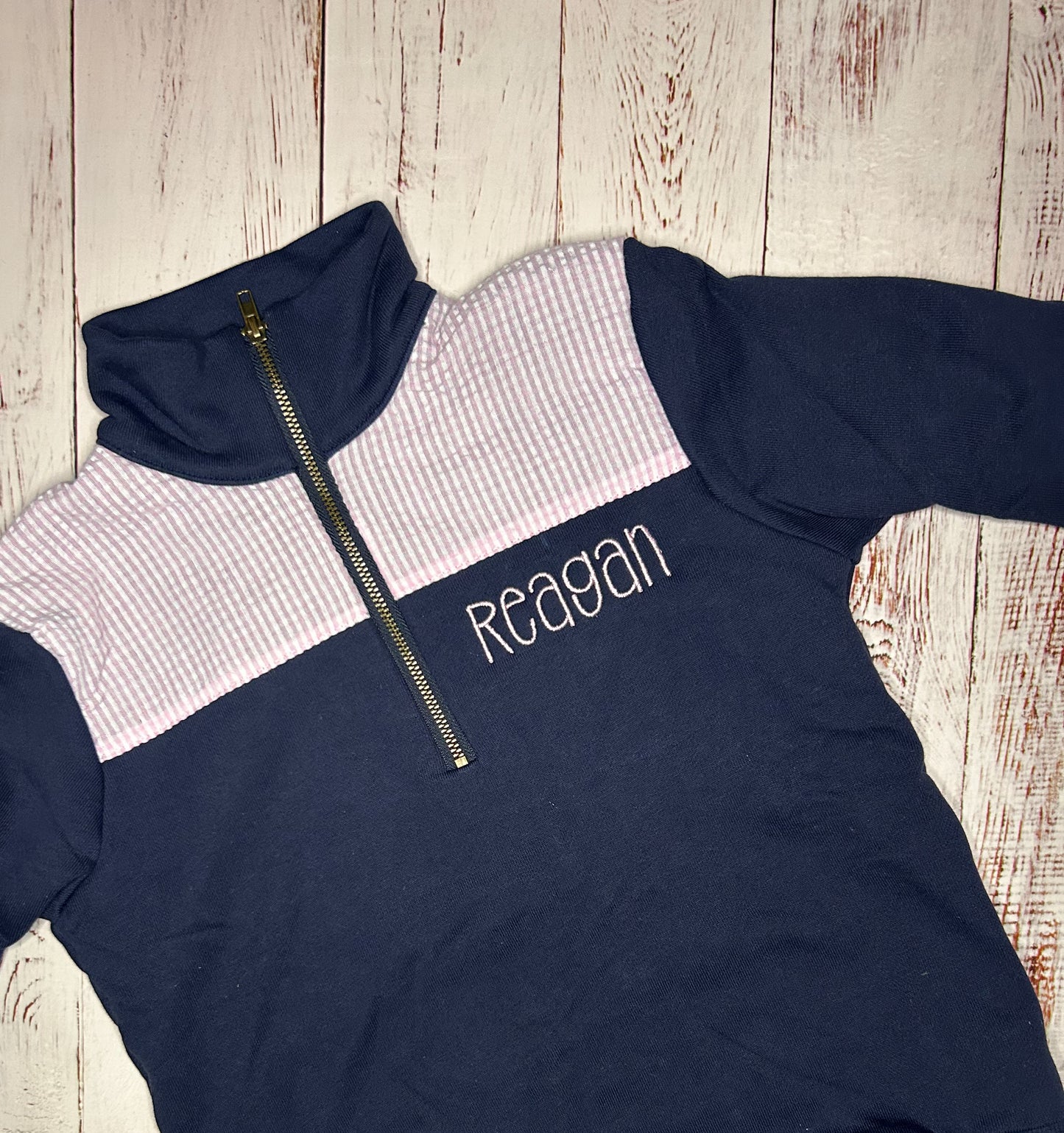 Navy Quarter Zip Pullover