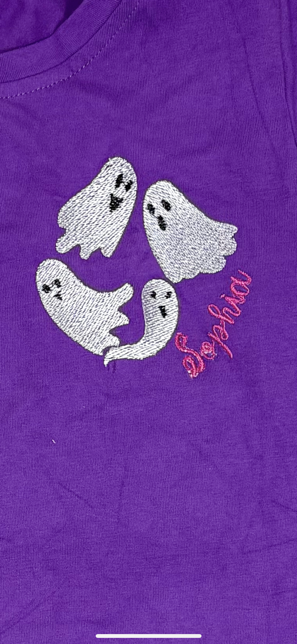 Sophia Purple Ghosts Shirt 5 Imperfect
