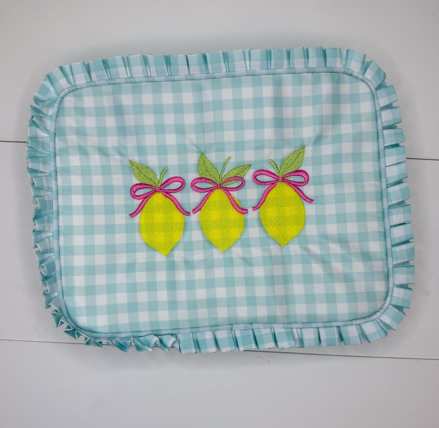 Lemon Nylon Cosmetic Bag