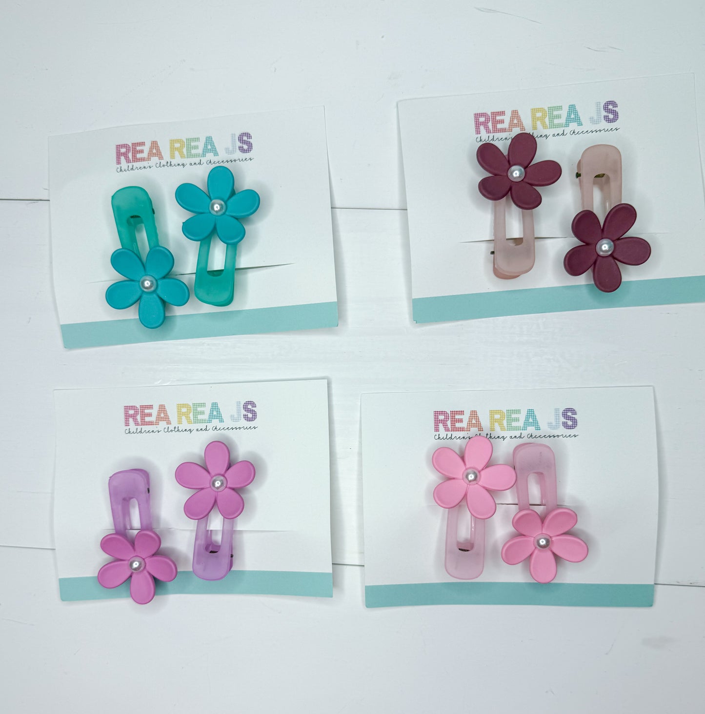 Alligator Flower Clips Set of Two