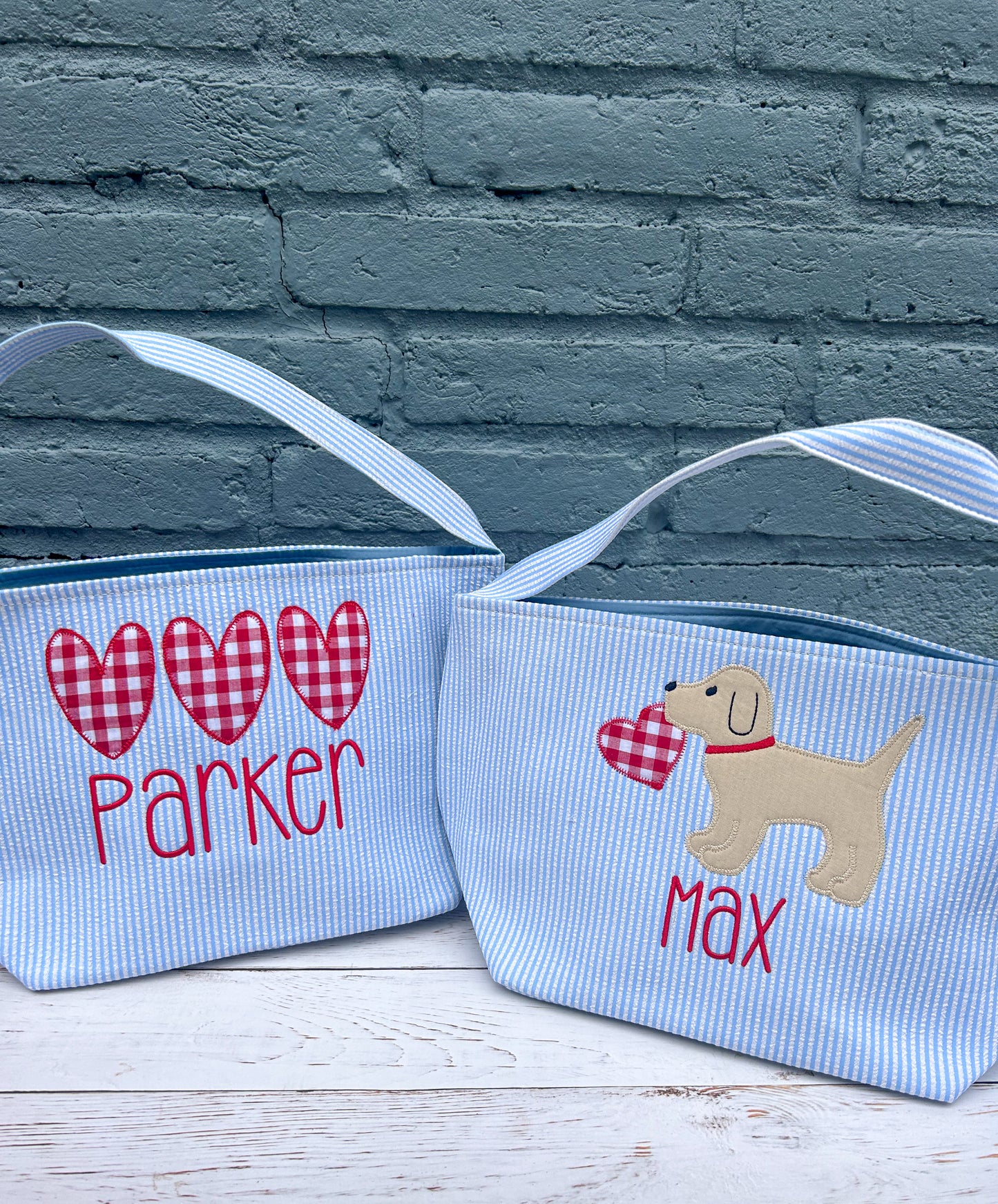 Personalized Valentine Baskets