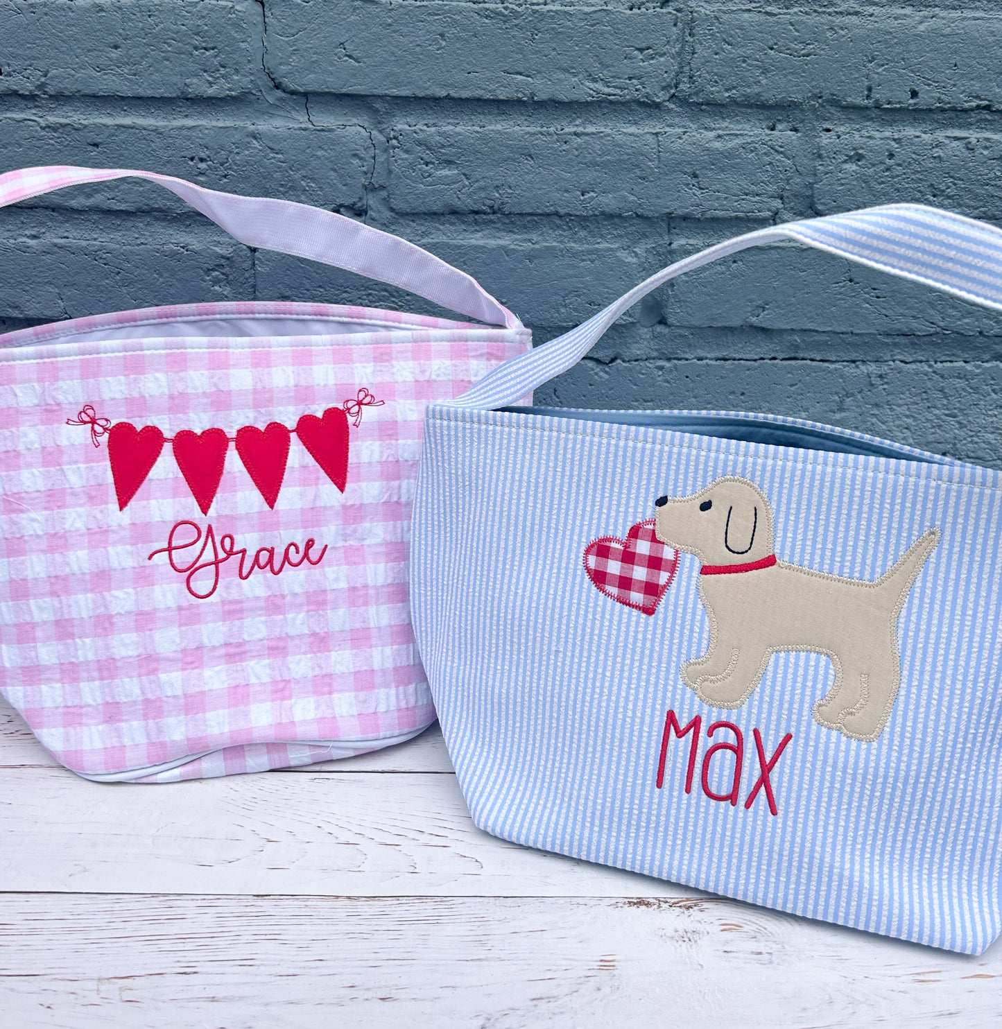 Personalized Valentine Baskets