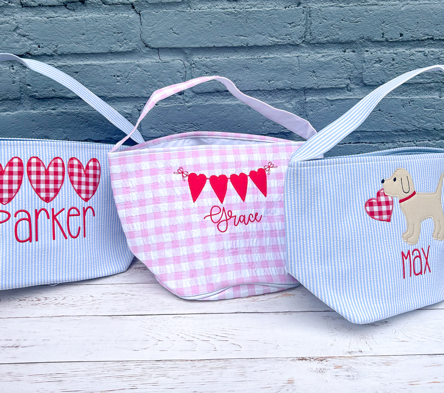 Personalized Valentine Baskets