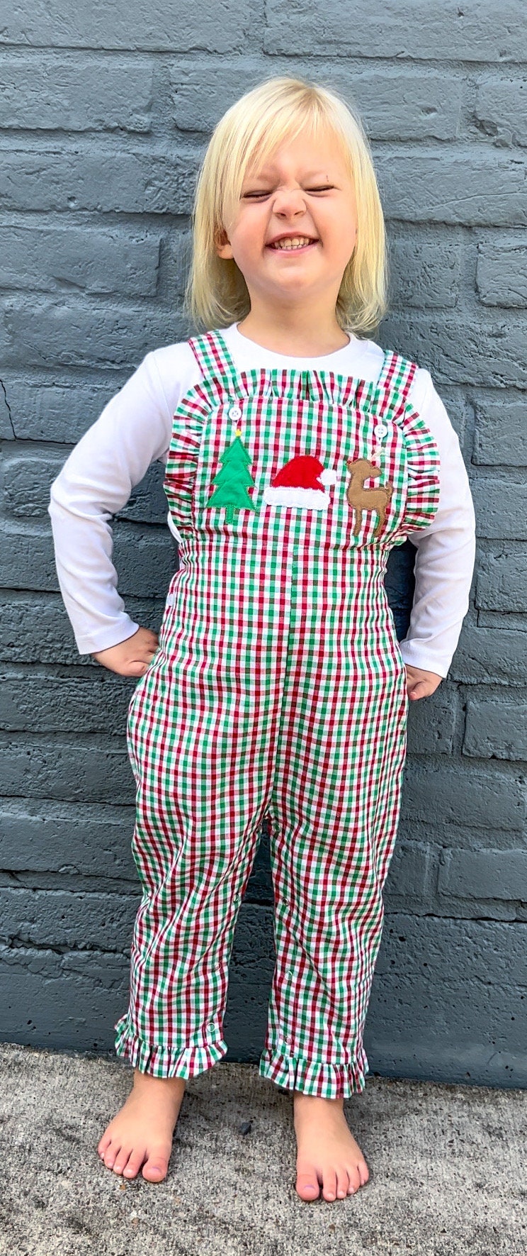 Christmas Trio Overalls