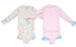 Girls Rash Guard Two Piece Swim Suit