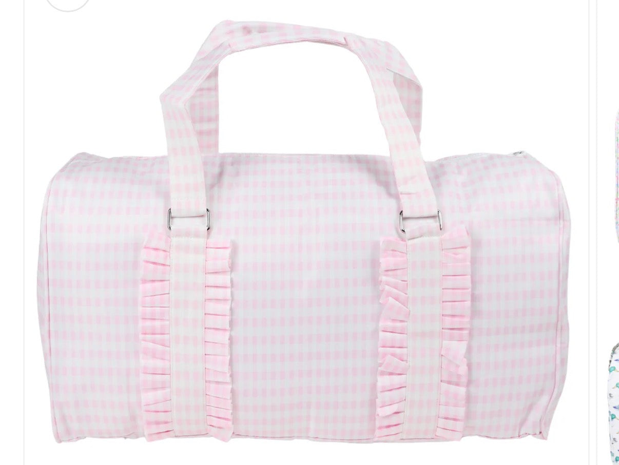 Nylon Monogrammed Weekender Bag