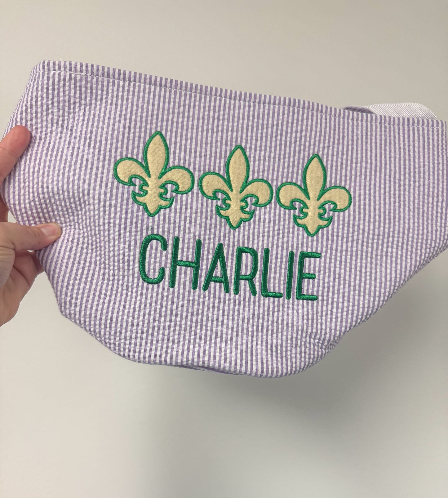 Personalized Mardi Gras Basket