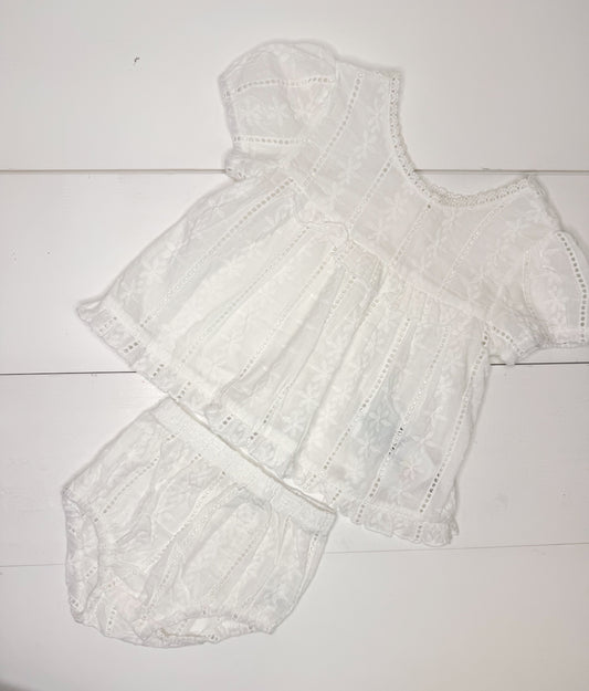 Eyelet Diaper Set