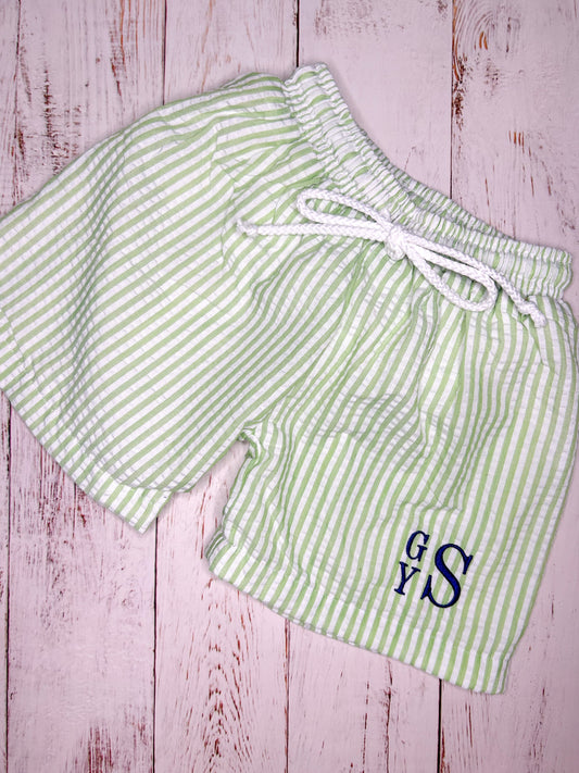 Seersucker Boy's Swim Suit