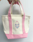 Summer Canvas Zippered Mini Tote Bag