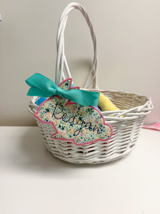 Easter Basket Bunny Tag