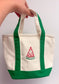 Summer Canvas Zippered Mini Tote Bag