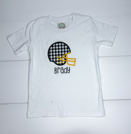 Brady White with Black and Gold Helmet Shirt 3T