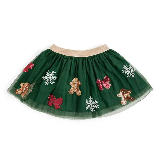 Green Gingerbread and Bow Tutu