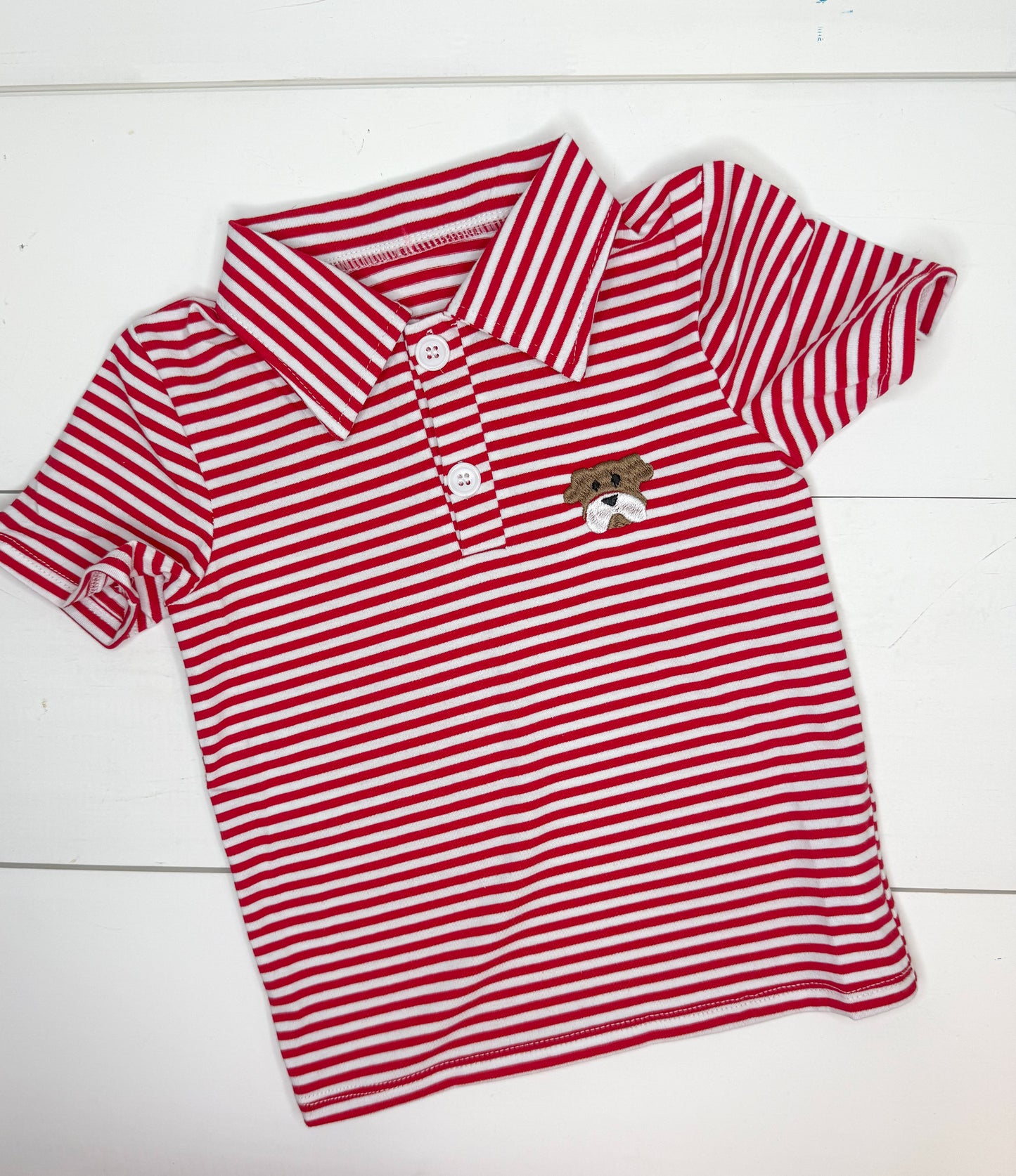 Striped Gameday Polo