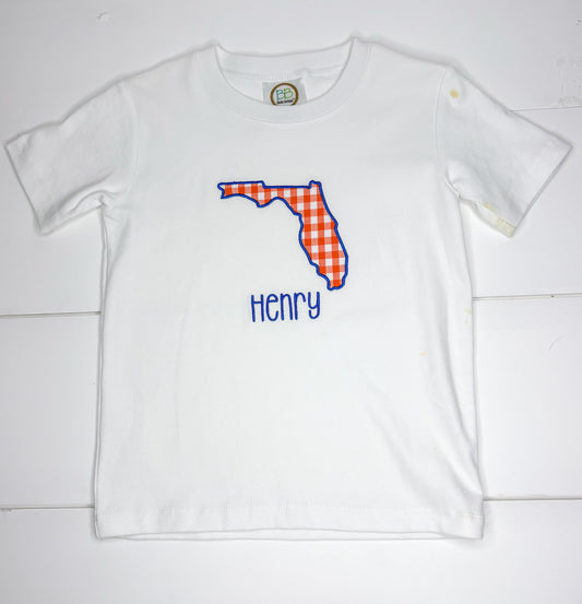 Henry White with Orange and Blue Florida State Shirt 5T- imperfect