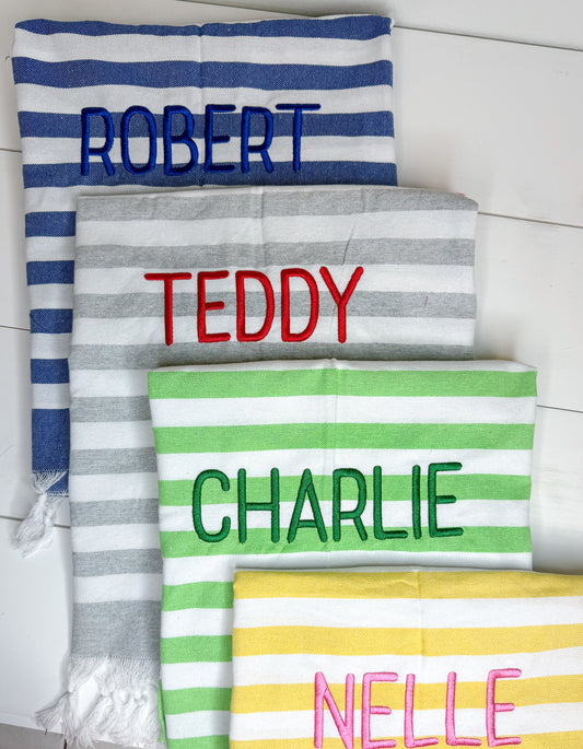 Monogrammed Turkish Towels