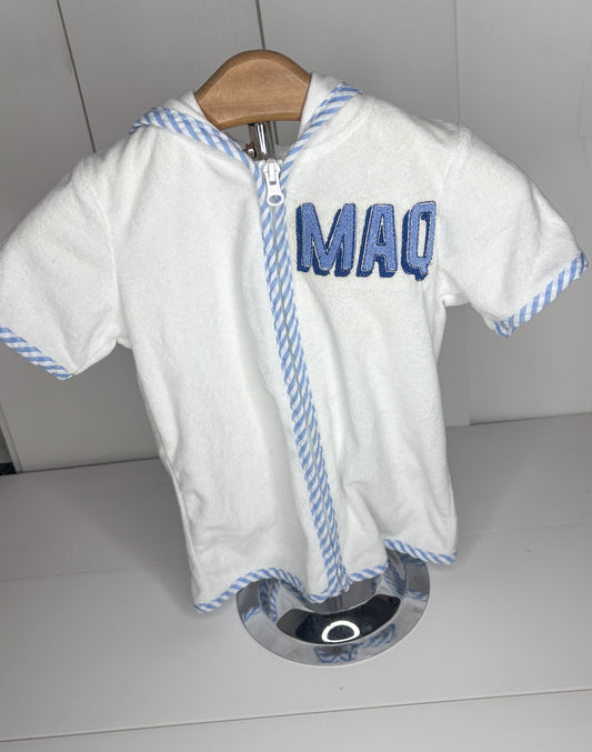 MAQ Blue Boys Swim Cover Up - Imperfect 3T