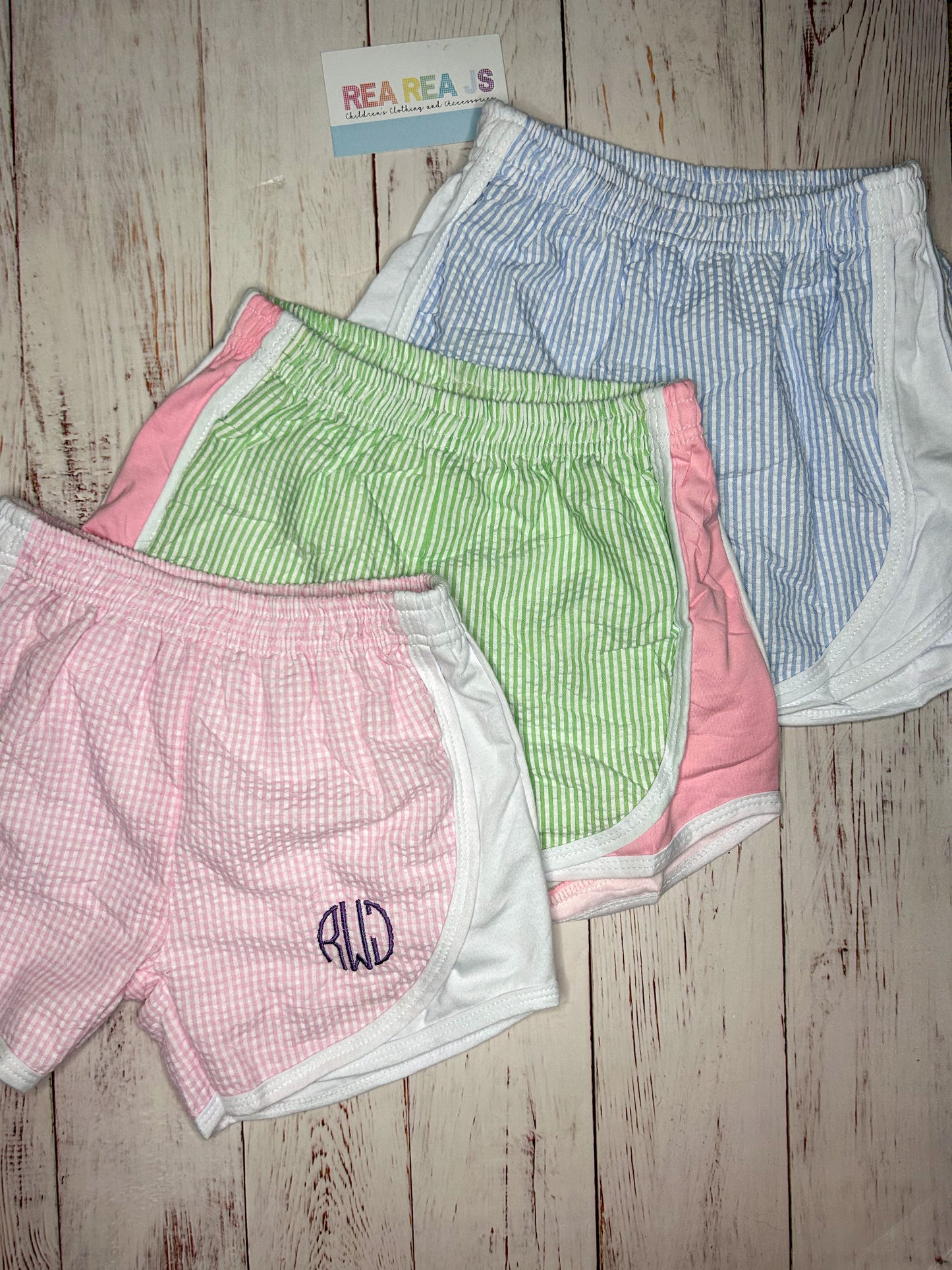 Monogrammed Running Shorts