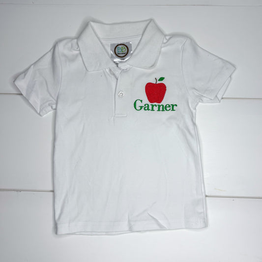 Garner White Apple Trio Shirt 18M