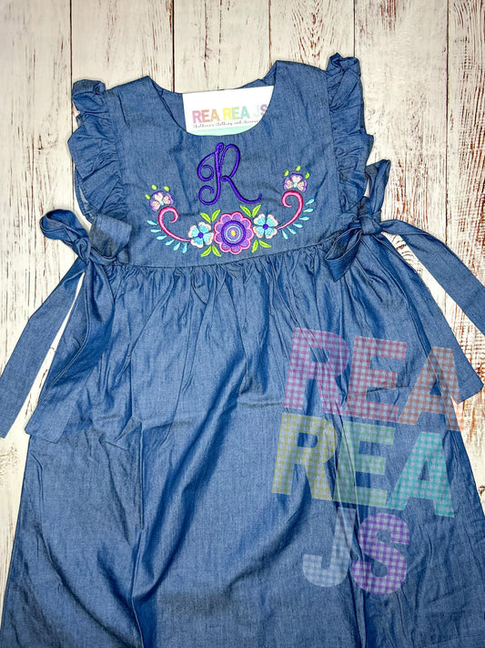 Fiesta Chambray Dress