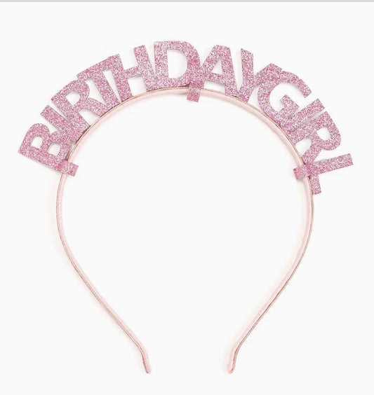 Pink Happy Birthday Headband