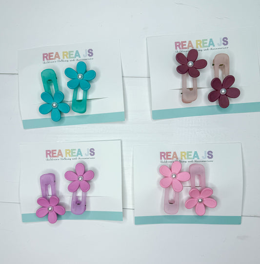 Alligator Flower Clips Set of Two