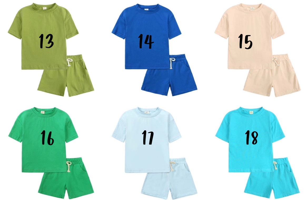 PRE ORDER Knit Shorts and Tee Set