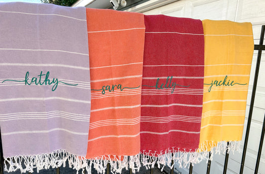Monogrammed Turkish Towels