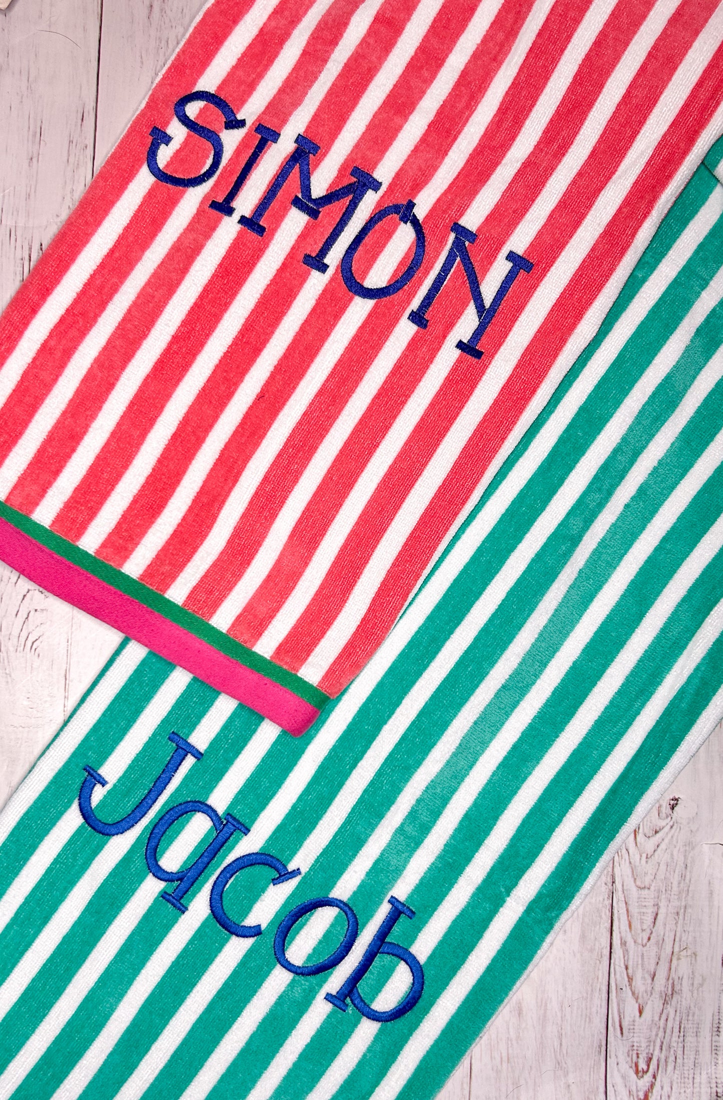 Monogrammed Beach Towels