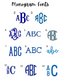 Monogrammed Beach Towels