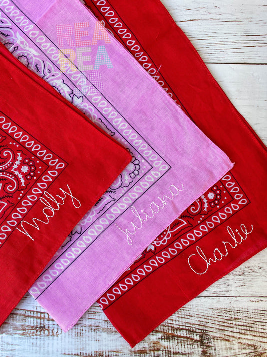 Monogrammed Bandana