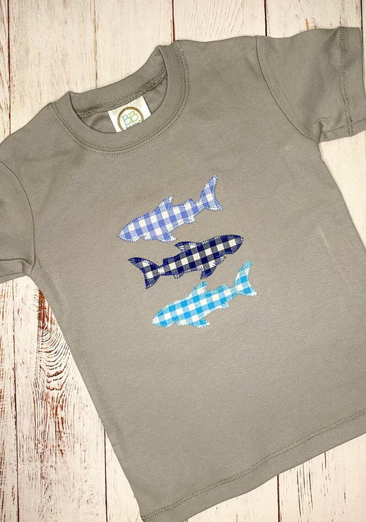 Ready to Ship- Shark Trio Shirt
