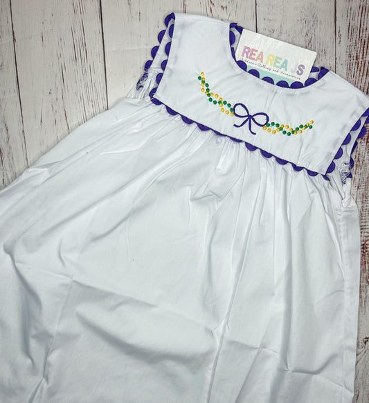 Mardi Gras Bead Dress or Bubble