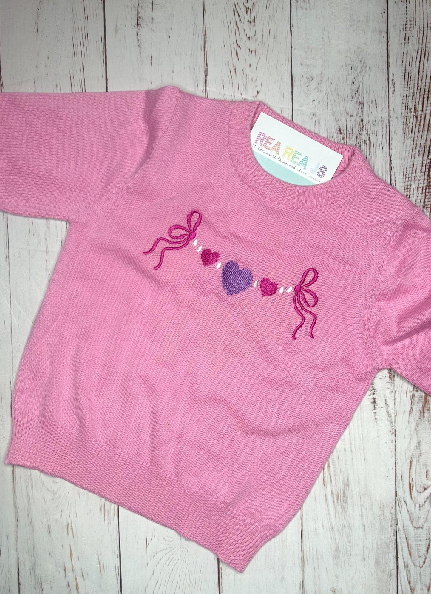 Valentine's Day Embroidered Sweater