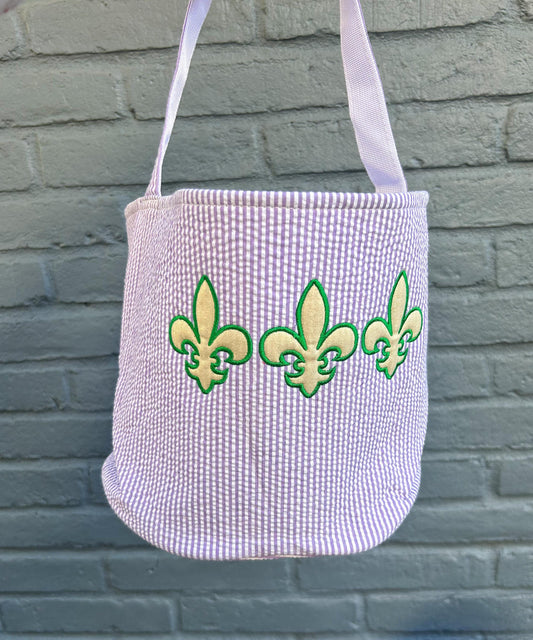 Personalized Mardi Gras Basket