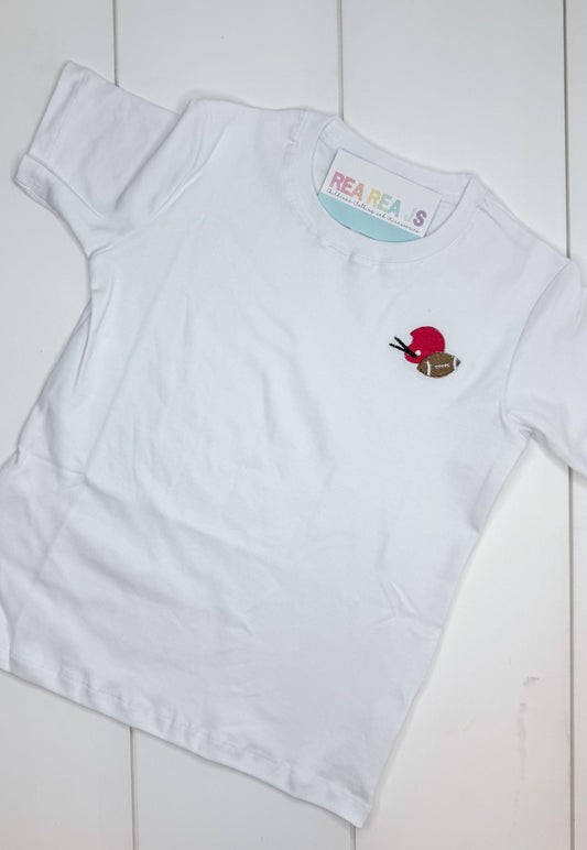 Helmet and Football Shirt