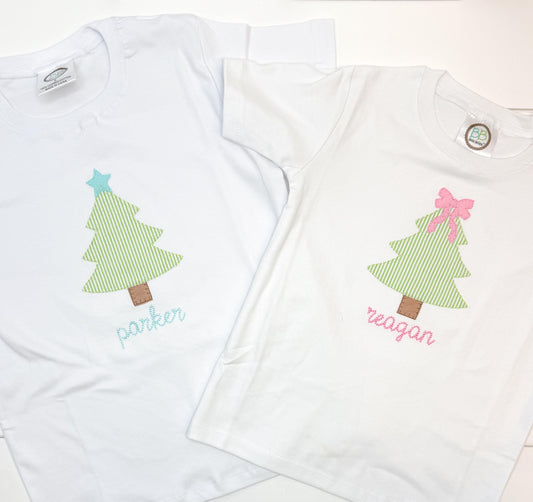 Christmas Tree Personalized Tshirt