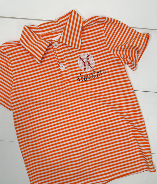 Gameday Striped Houston Polo Shirt