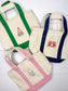 Summer Canvas Zippered Mini Tote Bag