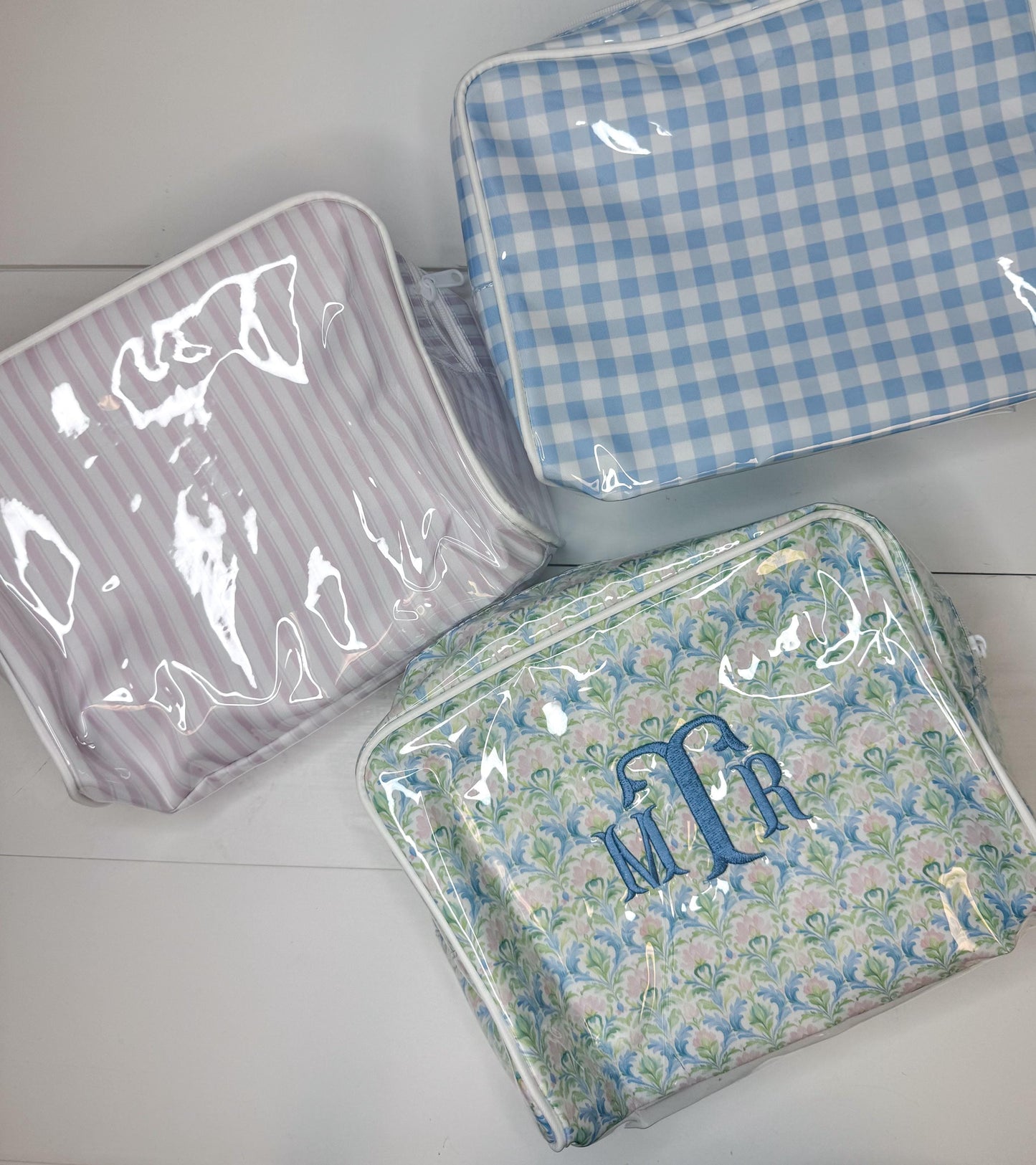 Clear Coasted Cosmetic Bag