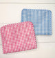 Gingham Everything Pouch