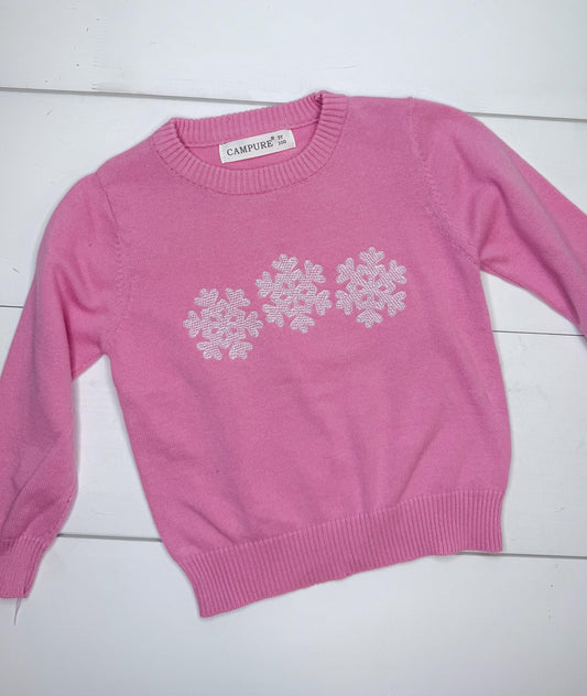 Snowflake Embroidered Sweater