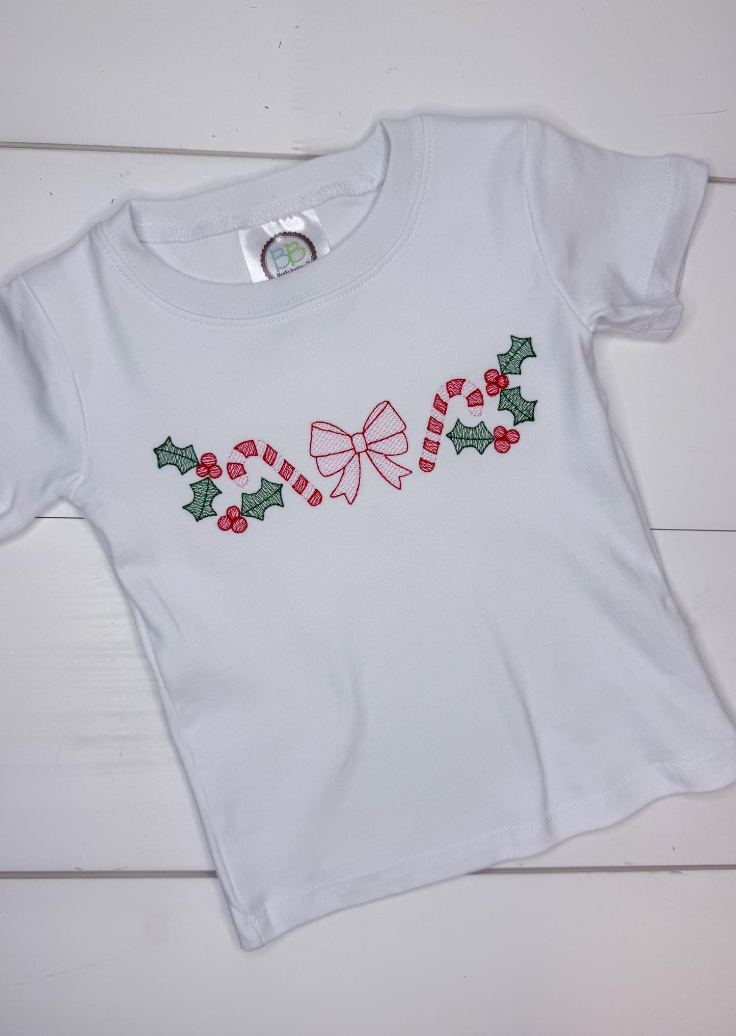 Candy Cane and Bow Shirt