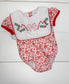 Candy Cane and Bow Dress or Bubble