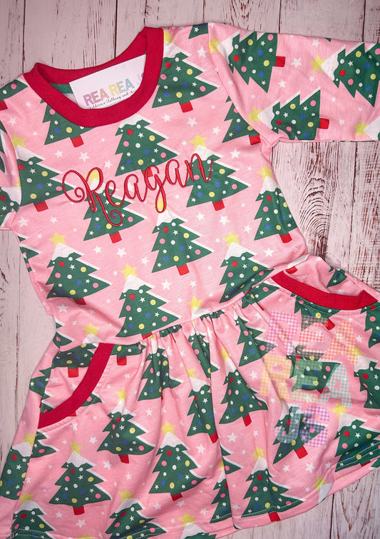 Monogrammed Christmas Trees