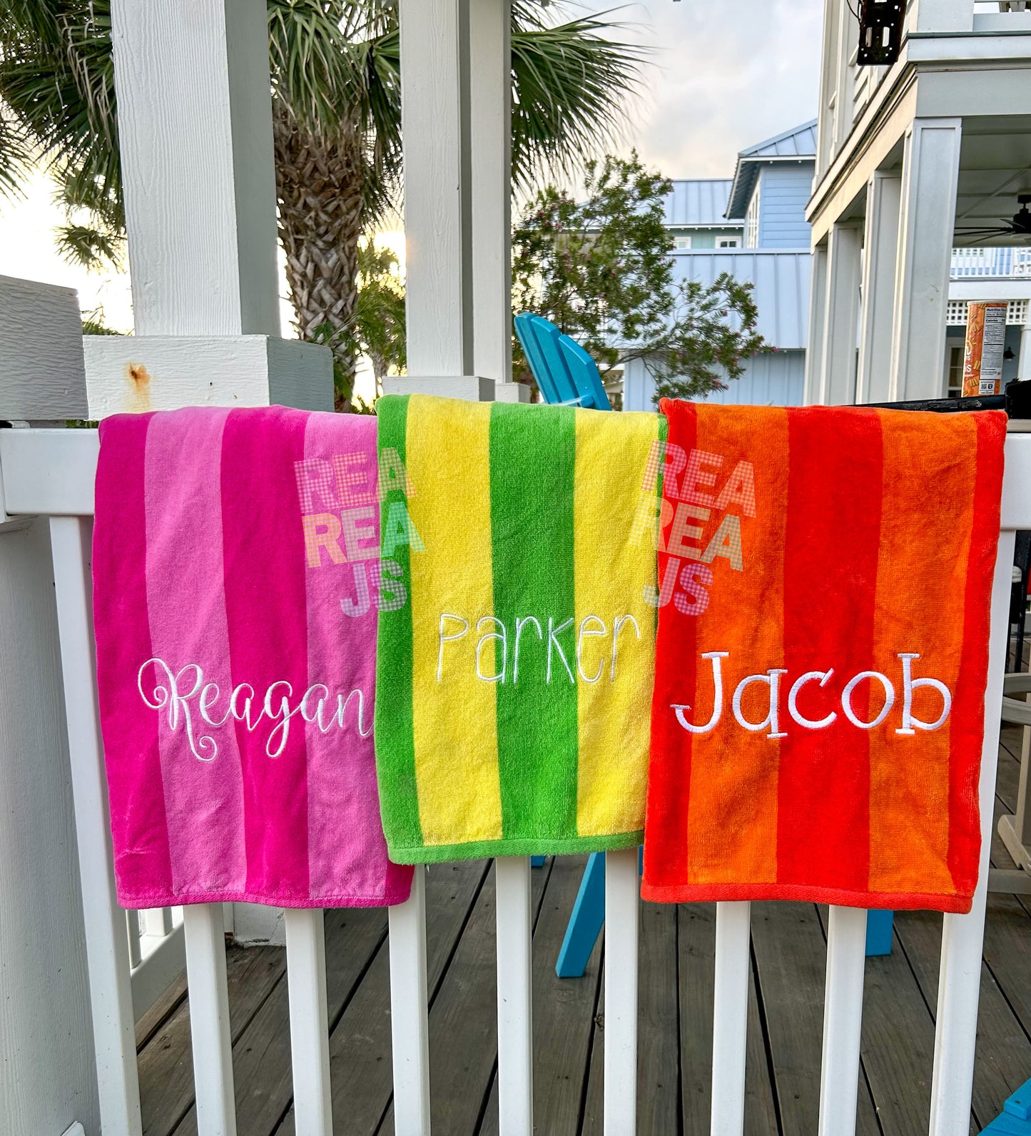 Monogrammed Beach Towels