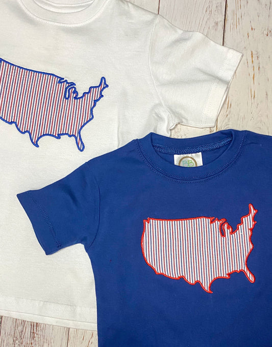 Patriotic Seersucker Shirt