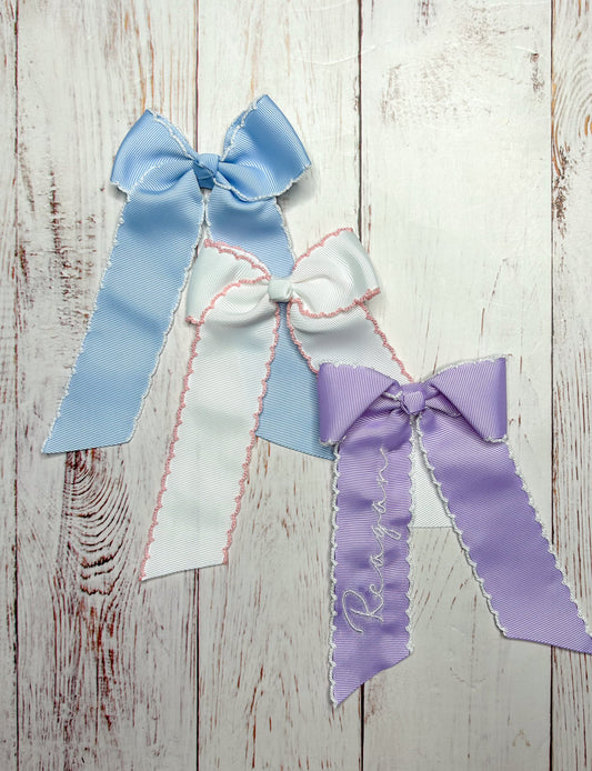 Monogrammed Hair Bows